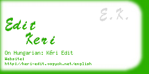 edit keri business card