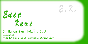 edit keri business card